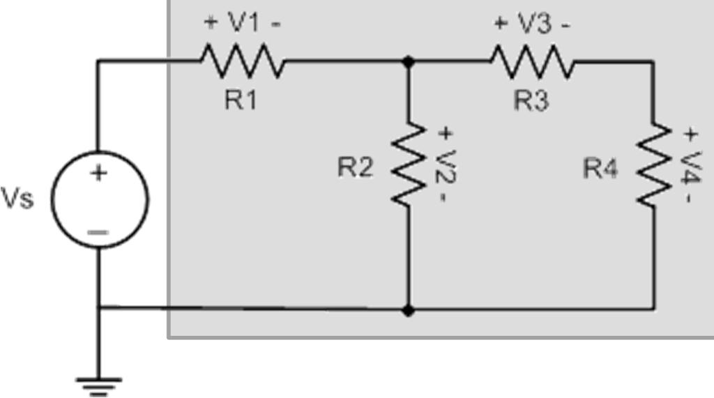 .7.8 Solvng Voltage & Current Consder the crcut on the rght What s the relatonshp between V and V? Can you solve for the voltage V (n terms of Vs, R,, R)?