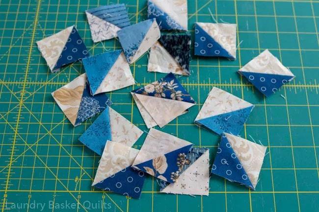 I hope you have been making your 2 Half Square Triangles (HSTs, 1-1/2 nished