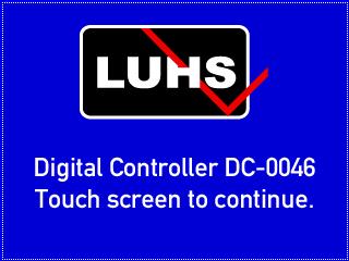 3 G Upon switching on the controller, the main screen appears. To continue it is required to touch the screen.
