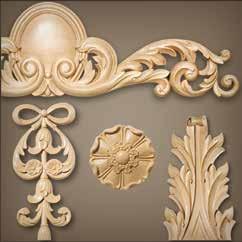 capitals, finials, rosettes, and more. Order them finished to match your order.