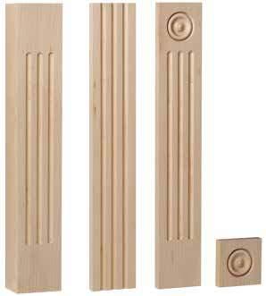 PLAIN COLUMN (6-sides shown) Available from 4 to 9 sides DOOR COLUMNS Almost any cope & stick door