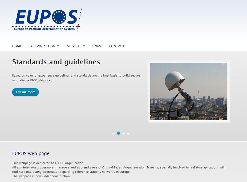 EUPOS WEB PAGE, EUPOS OFFICE Web page - www.eupos.