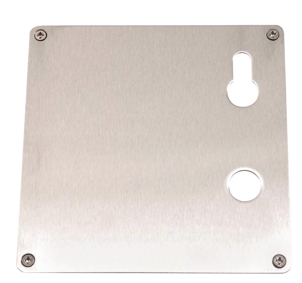 DOOR FURNITURE A750/SP Face Fixing Square Backplates 150mm 150mm 1.5mm PB BMA EP LK OV BL T R IR DT 47.