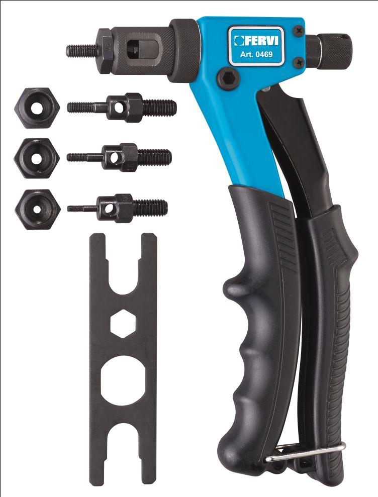 3 DESCRIPTION OF THE TOOL AND INTENDED USE The Riveter is a tool created for the implementation of threaded rivets to permanently connect two or more pieces of sheet metal.