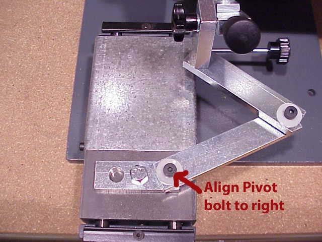 Adjust the blade in the clamp so toe and heel angles