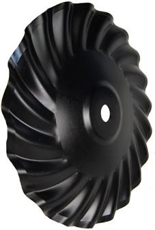 VTC2215RFC VTC1815LFC VTC1815RFC 20 Flat Center Concave Vortex to fit CIH 330 Turbo or other CIH disc with 1 1/2 round axles and Flat Center blades. 6 mm thick (approx. 1/4 thick).