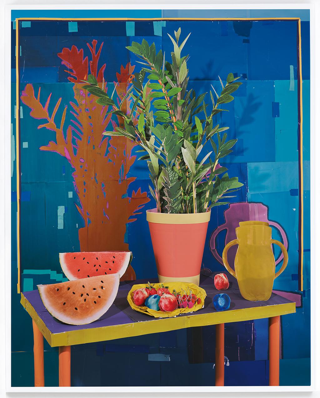 Still Life with Watermelon, 2017 archival pigment print 62 x