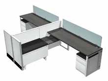 ..$9,098 OFD-CI1202448-3WS 3-Pod Workstation 120 Work Surfaces Includes Mobile Peds with