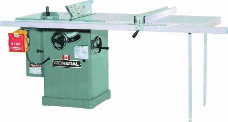 00 Dust collection from cabinet & blade 10 scoring saw with built-in sliding table (left tilt) Can be