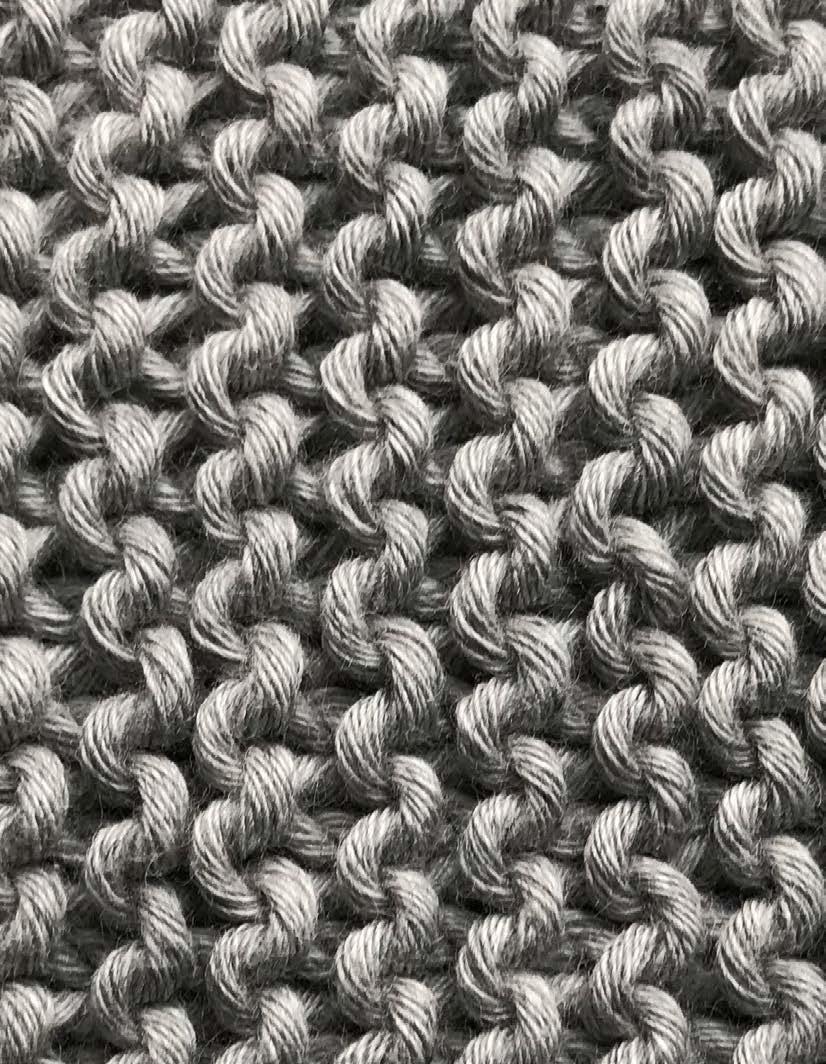 GARTER STITCH Garter stitch means every stitch on every row is a knit stitch.