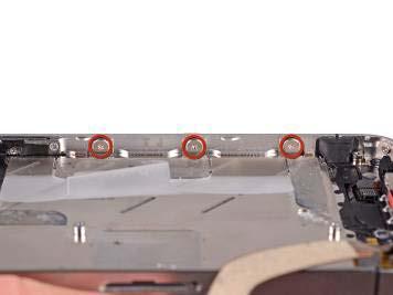 Loosen the three large-headed Phillips screws along the volume button side of the iphone about one half