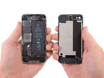 Pull the rear panel away from the back of the iphone, being careful not to damage the plastic clips attached to the rear panel.