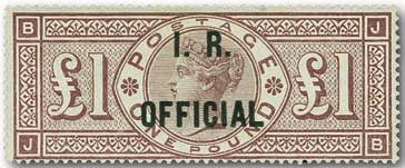 various State Departments. A general Official Stamp prepared for use in 1840 was never issued.