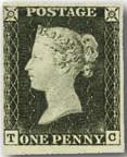Ferrary 1840, One Penny Black, plate 7 ex
