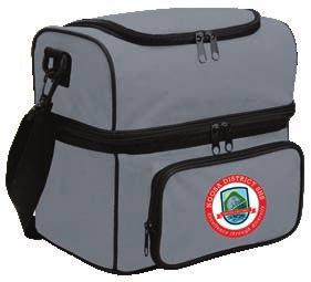 75 Size: 270w x 250h x 170d mm Colour: black, blue, green or grey (please select) Made of 300D polyester, 2 main zipper compartments with 2 extra pockets, 1 on top
