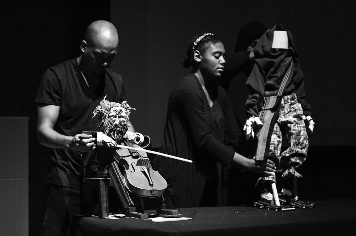 live audience Lo-Frequency: a marionette puppet