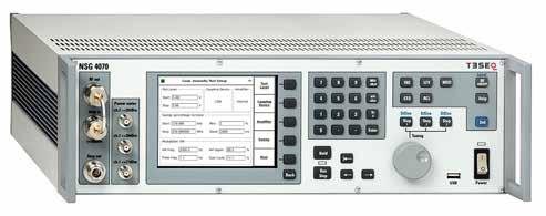 The powerful and easy to use firmware makes the NSG 070 independent from an external PC and control software, however it can also be remote controlled for system operation.