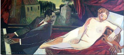 Venus and the Duke, 2006 Oil on canvas, 18 x 40 inches The ability to apply lessons learned from