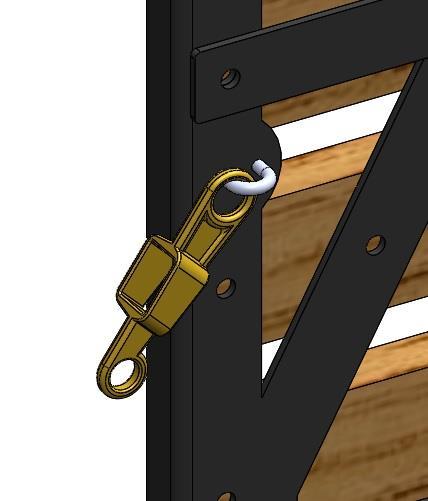 (2)Door Track Guide Step 8 Latch & Eyelet Door Frame Horz. Door Stiffener Build the door by riveting on the Door Track Guides.