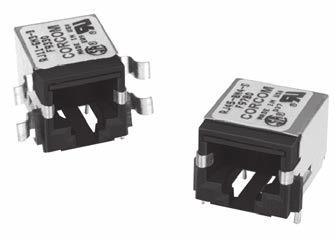 Low Profile Filtered s N Shield 3 Shield 4 N Low profile SignalSentry filtered jack Available with sleeve or block inductors Available unshielded or shielded with board grounded shield or spring