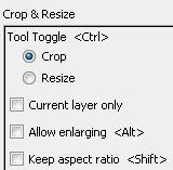 F. Cropping Cropping can be used to remove unwanted areas from a