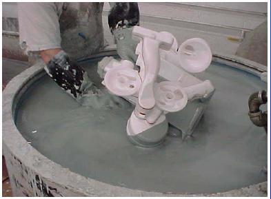 Coating is mixed continuously to maintain