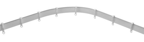 Metal Tracks ALUGLYDE TRACK Bendable by hand aluminium curtain track, ideal for bay windows and tight bends. Can be reverse bent.