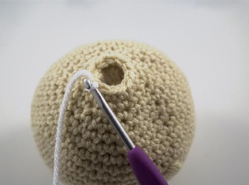 Chains are not counted into final row counts unless specified. If you wish to use safety eyes instead of yarn, they can be added prior to working the body of the doll.