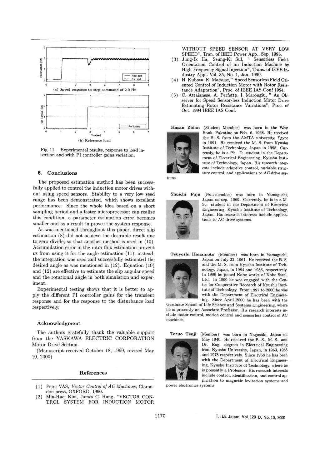 WITHOUT SPEED SENSOR SPEED". Tran. of IEEE Power AT VERY LOW ADD.. Sen. 1995.
