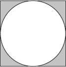 28 The model below represents the equation 3x + 2 = 2x + 4. What is the value of x? A x = 5 B x = 1 C x = 6 D x = 2 29 Jeff drew a circle inside a square, as shown below.