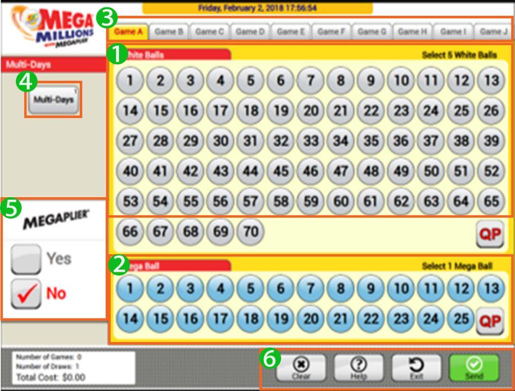5. The Megaplier option gives a Mega Millions player the chance to multiply their winnings by 2, 3, 4, or 5 times the amount of the normal prize. The Megaplier option costs an additional $1 per game.