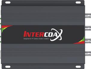 APPLICATIONS 4 Port Ethernet over Coax Receiver configuration RG-6 Coaxial Max.