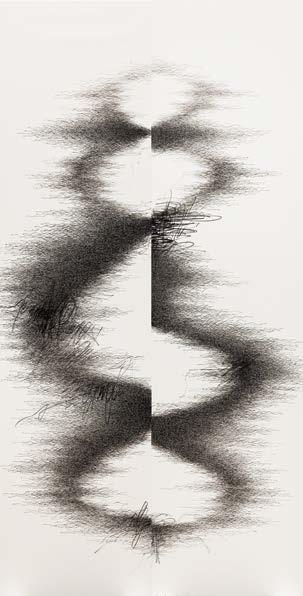 Untitled 无题 (2013) Pen on paper 纸本钢笔 Diptych 双联 :