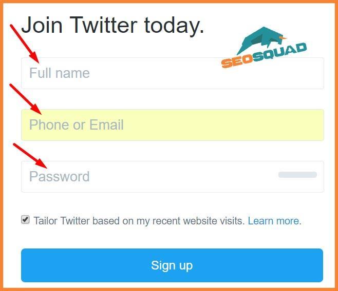 Setting Up Your Twitter Account & Backlink When adding a link to your website on Twitter, the first thing you will need to do is sign up for an account, if you do not already have one.