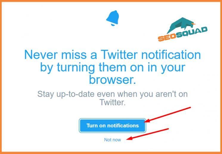 You can decide if you want Twitter to notify you of any activity or not. Welcome to your new Twitter account!