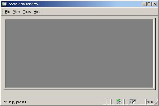 Starting the CPS Application 3-3 3.1 Administrator Opening Window This window shows the title bar with the minimise, restore and close icons at the top.