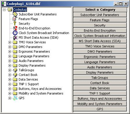 Codeplug 3-37 12 Codeplug The top of the work screen will display terminal s identity, i.e. Codeplug1_6104.