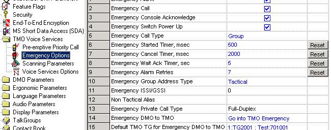 TMO Voice Services 3-63 Indicates whether or not a PPC with call priority 12, 13 is accepted during normal call.