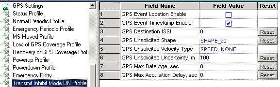6.1 "GPS Max Acquisition Delay" for a description of the Field Name options. 30.