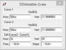 o Include a copy of the plot and your circuit in your report. o Verify that the timer output changes according to the rules listed for the 555-timer in astable mode.