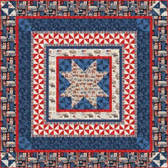 ll-merican Road Trip Free Project Sheet NOT FOR RSL QULT 2 Featuring fabrics from the ll-merican Road Trip collection from Fabric Requirements () 416-... ⅔ yard () 419-88... 1 ½ yards* () 414-.