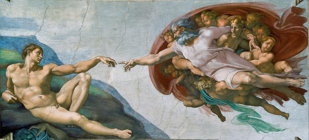 The Creation of Adam, found on