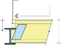 At end supports webs may be notched to accommodate the flange of a steel supporting