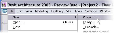 Many of the menu functions have flyout functions as well. Within the workbook, any menu flyouts are noted with a > character. Example: On the File menu, click New > Project.