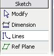 Draw a line next to gridline 4. On the design bar, click Finish Sketch.
