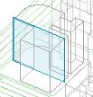 In this case, you are selecting a vertical face directly in the 3D view. Revit Architecture automatically changes the relative coordinate system to vertical.