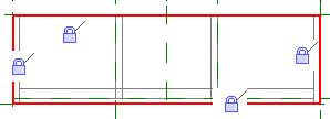 25 Use the Lines tool and rectangle shape to draw a rectangle within the shelf area. On the design bar, click Finish Sketch. 26 Click the region. On the options bar, click Visibility.