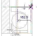 While using the Align tool, use TAB to cycle through the align target locations to select the wall sill