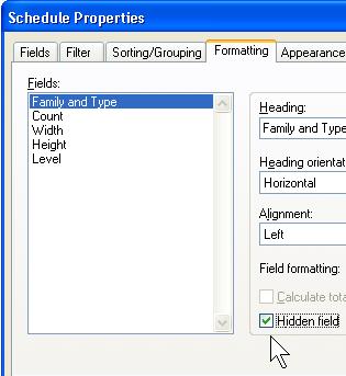 Hide Columns in the Schedule 16 Right-click the schedule table. Click View Properties.