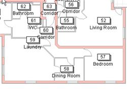 You now proceed with the correct naming of your rooms.